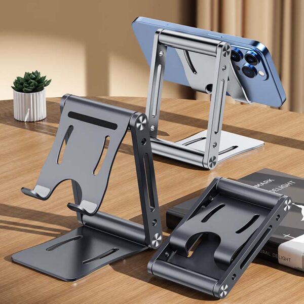 Aluminum Alloy + Carbon Steel Desktop Phone Holder – Image 2